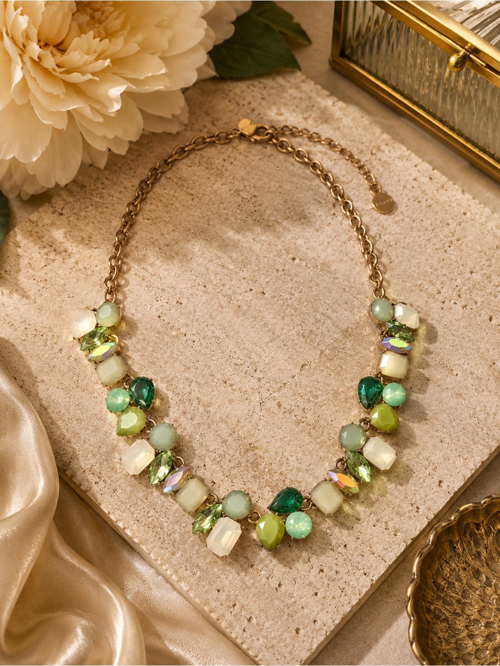 J.Crew Stone Cluster Statement Necklace